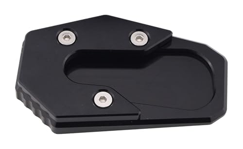 para BMW para R1200RT para R 1200 RT 2014 2018 Placa Almohadilla Pata Cabra Caballete Lateral Motocicleta Ampliar Patada Motocicleta Soporte Lateral Ampliadora(Negro,X 2)