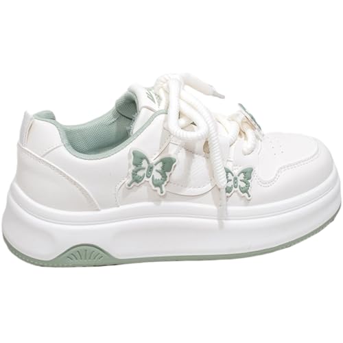Butterfly Y2k Chunky Sneakers for Women and Girls Retro Cute Platform Aesthetic Summer Casual Walking Shoes for Travel