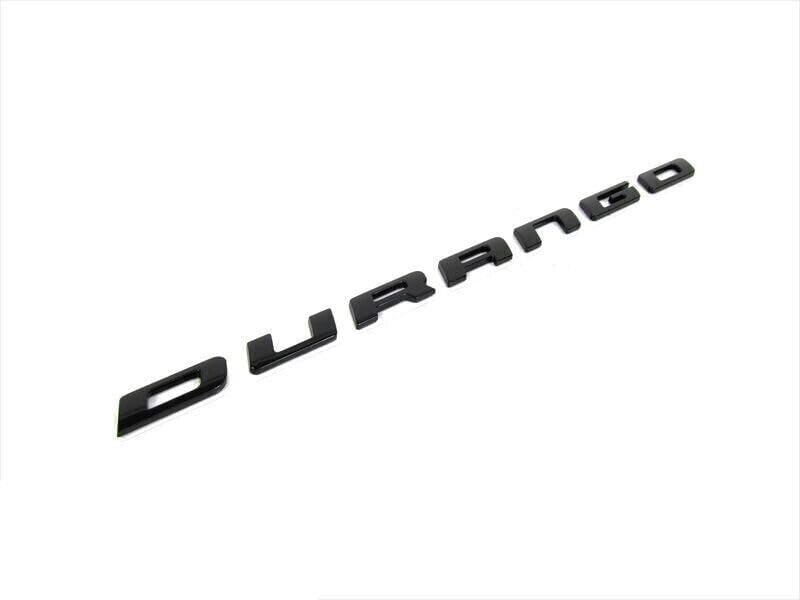 Image of 1Pc 14-21 Durango Emblem 3D Badge Liftgate Rear Nameplate Letter 55079299AC Replacement for Durango (Gloss Black)