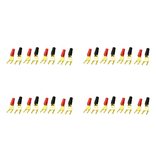 Adaptador de enchufe banana para cableado de altavoz en equipos de música, 32 uds