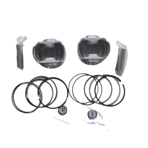 Piston 57mm complet avec segments pour rénovation moteur moto 250cc GT GV