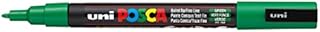 Posca PC-3M Green Colour Paint Marker Pen 1.5mm Fine Bullet Nib Writes On Any Surface Metal Glass Wood Fabric Plastic Stone (Pack Of 1)