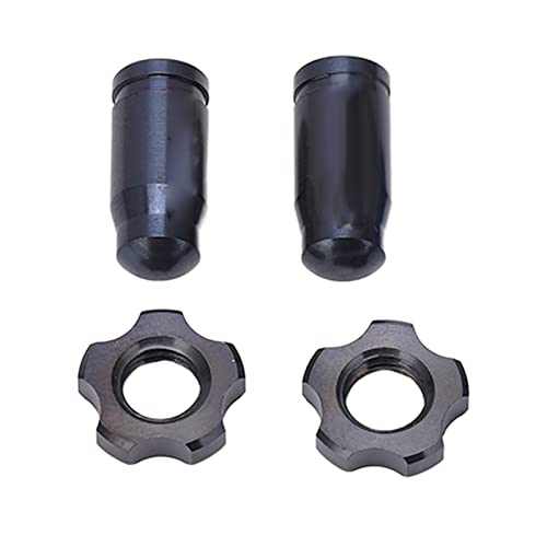 Set de 7 tapas de válvula para bicicleta de aleación de titanio Mavaol, color negro miniatura 5