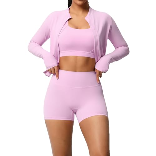 Chandal Mujer Completo Conjunto Deportivo Mujer Gimnasio Chándal Chaqueta Deportiva de Tejido Suave Perfecta para Pilates Correr y Outfits de Fitness Elegantes