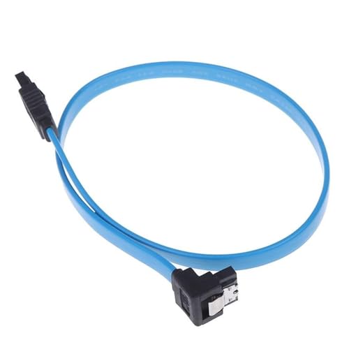 Cable de datos SATA 3.0 III ángulo recto negro 45 cm miniatura 5