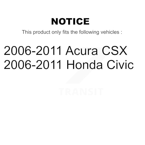 Top Quality Front Rear Suspension Link Kit Replacement For 2006-2011 Honda Civic Acura CSX - Left Right Side (Driver Passenger) K72-100850 by TOP QUALITY - Image 2