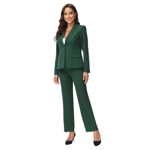 MODFUL Women Suits 2 Piece Set Work Professional Ladies Pant Suits2