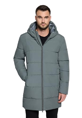VOICE leichte Winterjacke Herren mit Kapuze – Jacke, Wasserabweisend, Warmes Innenfutter, S, Salvia, Grün