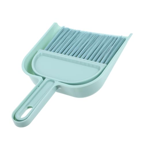 Cabilock Compact Desktop Broom and Dustpan Set Handheld for Bed and Office Hair Removal