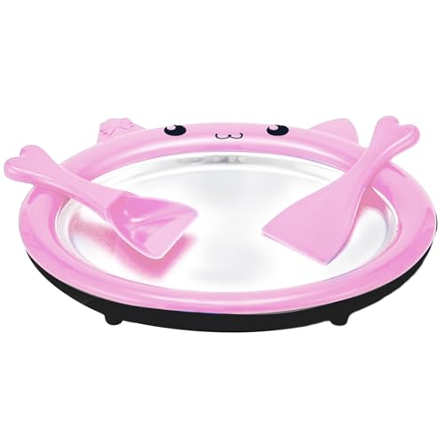 Eisrollenhersteller gerollte Eismaschine Rolled Ice Cream Machine Hausgemachte Eisrollenhersteller gefrorener Joghurthersteller Sofortkalter Teller zum Herstellen von Soft Serve Slushies Sorbet & Gel – Bild 6