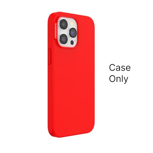 Image of POPSOCKETS iPhone 14 Pro Case Compatible with MagSafe, Phone Case for iPhone 14 Pro, Wireless Charging Compatible, Case Only - Rosso