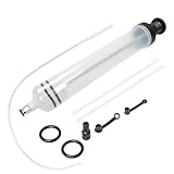 Vexnaro Pompa Manuale, a Siringa 500 ml, per Estrazione e Riempimento di Liquidi, Siringa di Aspirazione Olio con Tubo Flessibile e Prolunghe, Adatta per Olio Motore