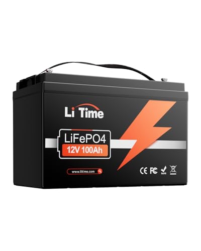 LiTime Batería Lifepo4 12V 100Ah, Bateria Litio 12V 100Ah con 100...