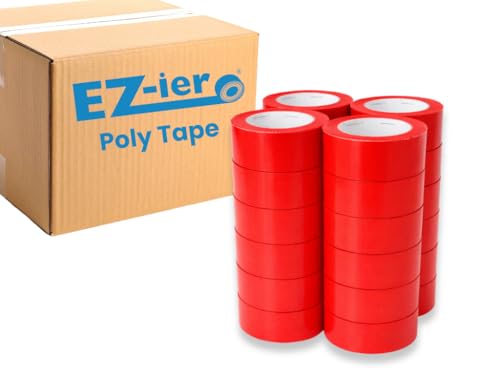 Image of EZ-ier Stucco Polyethylene Tape, Serrated-Edge (Red 2 inch, Case of 24)