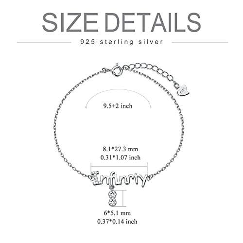 Image of 925 Sterling Silver Layered Ankle Bracelets for Women Jewelry Gifts | 925 Sterling Silver Layered Sea Turtles /Elephant /Wave Anklet Animal Bracelet Summer Ocean Beach Jewelry Gifts for Women