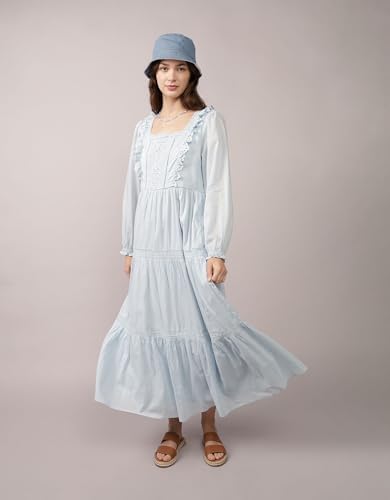 sachin and babi light blue dress New!For Love and Lemons Swirly Embroidered Dress main image 0