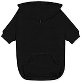 Gootailor Basic Small Dog Hoodies with Leash Hole and Pocket Warm Soft Puppy Sweatshirt Cute Comfort