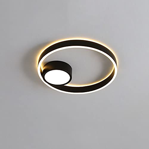 Plafonnier encastré LED or brossé au design créatif et moderne