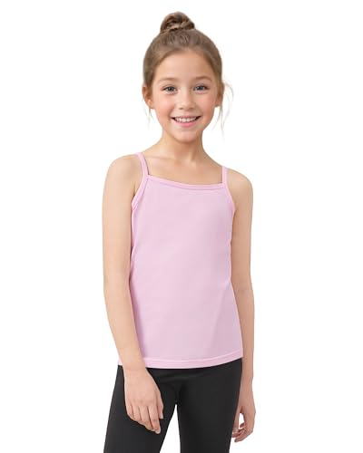 Image of Auranso Girls Undershirts Toddler Camisole Adjustable Straps Cami Tank Tops