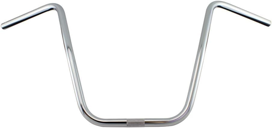 OG LOWRIDER Dyno Ape-Hangers 22.2mm Bike Handle Bars | Steel Cruiser Handlebars in Black & Chrome | 13.5”, 16”, 20”, 24” Sizes | Classic Dyno Style Chopper (Chrome 16”)