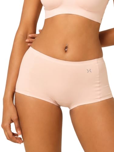 Image of Krvvy Airsoft Boyshorts | Women's High Coverage Mid-Rise Underwear with Four-Way Stretch | All Day Breathability | Lightweight & Seamless