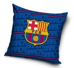 FC Barcelona Housse de Coussin, Coton, Bleu, 40x20x1 cm