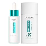 L&rsquo;Or&eacute;al Paris - S&eacute;rum Anti-Taches et Fluide Anti-UV SPF50+ - Enrichi en M&eacute;lasyl et Niacinamide - Coffret Routine de Soin pour Traiter et Corriger - Tous Types de Peau - Bright Reveal - 30 ml + 50 ml