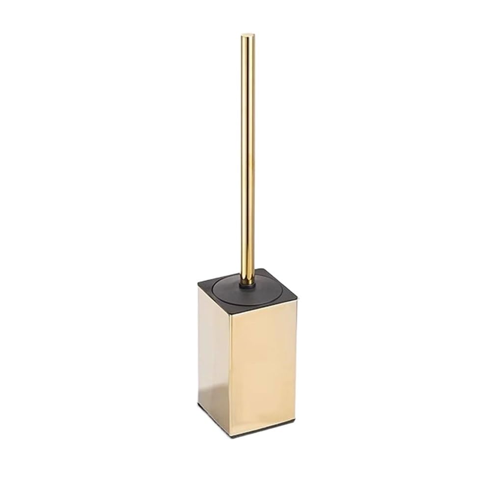 toilet brushes & holders Square Stainless Steel Toilet Brush Set with Lid Long handle and Round Brushs Head