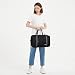 Ryanair Handgepäck 40x30x20, 40x20x25 Handgepäck Tasche für Flugzeug Reisetasche Klein Faltbare Sporttasche Weekender Koffer für Herren und Damen von WANDF(Schwarz 20L mit Schultergurt)