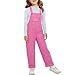 Girls Jumpsuit Kids Clothes Fashion Ruffle Sleeveless Wide Leg Romper Summer Outfits with Pockets Pink 18 to 24 Months
