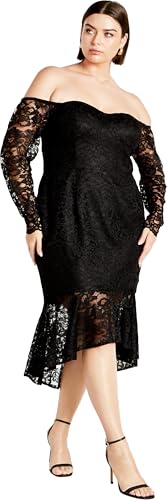 City Chic Women's Plus Size Dress - Athena Lace