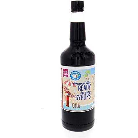 Hypothermias Shaved Ice & Snow Cone Syrup - Quart (32 Fl. Oz) - Cola - Non-GMO 100% Pure Cane Sugar Cover