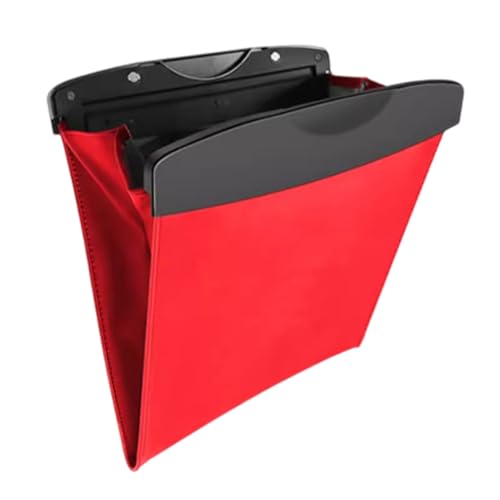 Cubo de basura para coche en piel sintética con cierre magnético trasero
