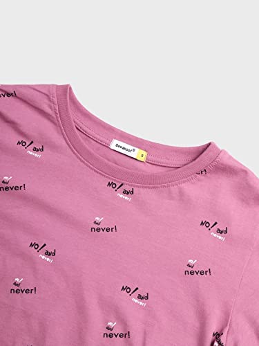 Image of Bewakoof Women's Solid 100% Cotton Plus Size T-Shirt - Slim Fit, Round Neck, Full Sleeves