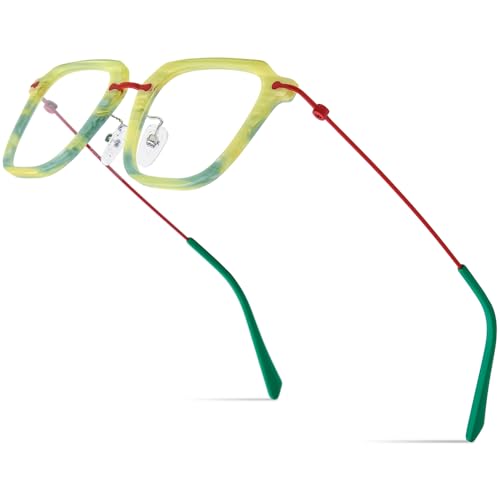 Image of FONEX Acetate Titanium Glasses Frame Men 2024 New Square Eyeglasses Spectacles Eyewear F85843
