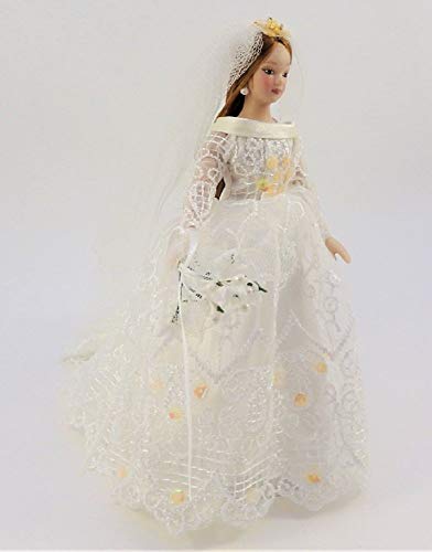 Muñeca Melody Jane Novia Miniatura Porcelana miniatura 2