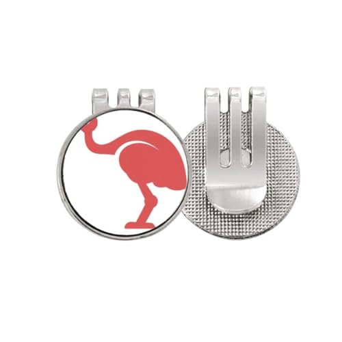 Marqueur de balle de golf émail rouge haute visibilité et son clip magnétique puissant