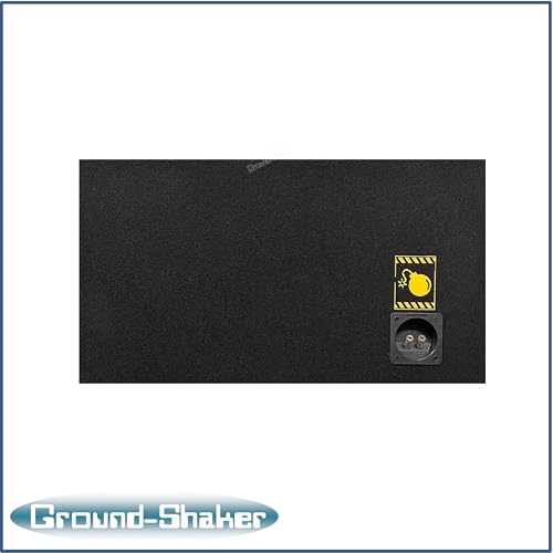Image of 30HZ Reinforced Competition Single Ported Sub Box Sub Woofer Enclosure Speaker Box Car Audio Subwoofer Ground Shaker Box Ground-Shaker (Caution Yellow, 10 inch)
