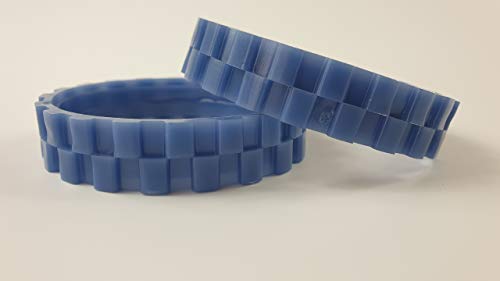 EPIEZA NEUMÁTICOS Azules Ruedas para IROBOT ROOMBA Series 500, 600, 700, 800 Y 900 (Pack 2 Unidades) Fabricado en España Antideslizante, Gran adherencia y fácil Montaje