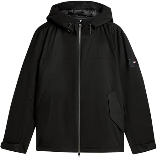 Tommy Hilfiger Tech Herren Jacke mit Kapuze, gepolstert, MW0MW42823, Schwarz, Größe S, Schwarz (Schwarz), S 4