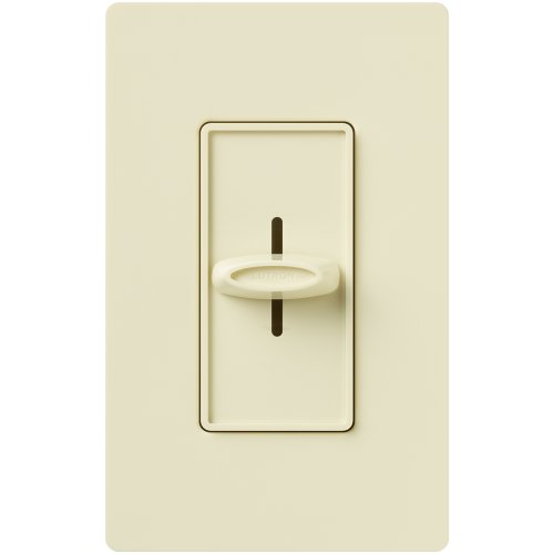 Lutron Skylark Slide-to-Off Dimmer Switch, 600-Watt, Single-Pole, S-600-AL, Almond