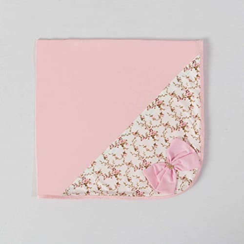 Saída de Maternidade Menina Helena Floral Raminho Rosa 05 Peças 100% Algodão
