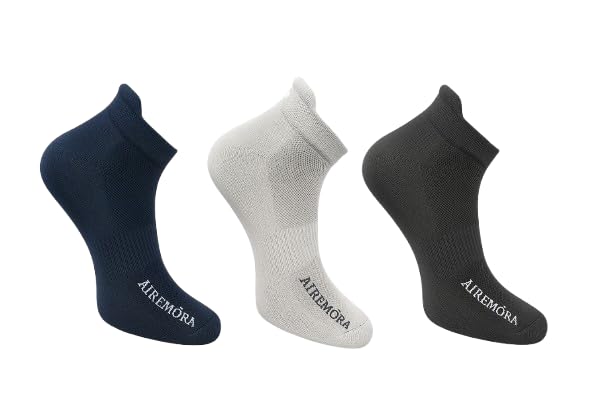 airemora ™ Bamboo Fiber Socks For Men - Ultra Soft | Antibacterial | Breathable | Moisture-Wicking | Odor-Free All Day, 3 Pairs Pack-picture-22