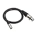 3 Pin XLR Mini Maschio a Femmina Cavo Adattatore Nero OFC 1 m per BMPCC4K Video Assist 4 K Blackmagic Pocket Cinema Camera 4 K Sharp 8 K Cam
