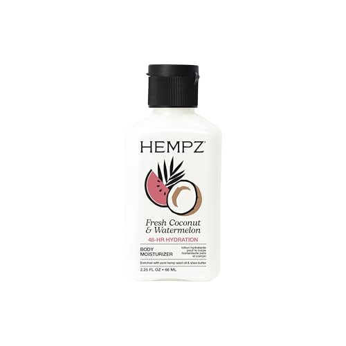 Image of Hempz Herbal Body Moisturizer, Pearl White, Fresh Coconut /Watermelon, 2.25 Ounce