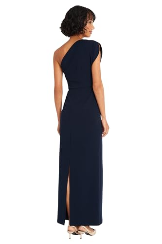 Maggy London Elegant One Shoulder Long Black Tie Maxi Evening Formal Dresses for Women4