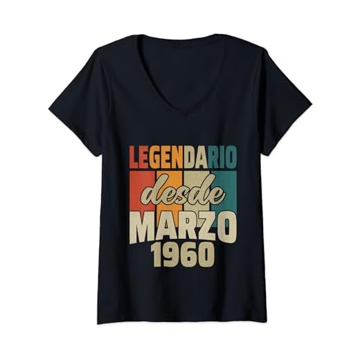 Mujer Legendario Desde Marzo 1960 - Cumpleaños 64 Años Camiseta Cuello V