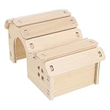 Construction stable et sécurisée : cette maison de jeu en bois pour hamster possède une structure solide, empêchant tout vacillement ou basculement pour une sécurité maximale de votre animal