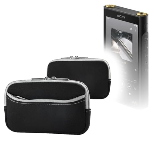 Étui pour Walkman NW-WM1AM2 : housse néoprène noire avec pochette