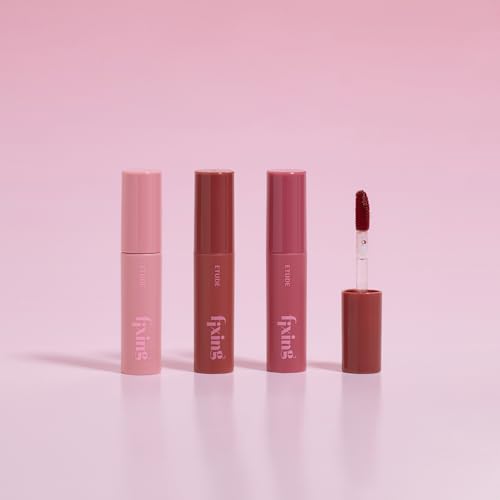 Image of ETUDE Fixing Tint Mini | Long Lasting Liquid Lipstick |Waterproof, Smudgeproof, Lightweight Matte Finish Lip Stain|Korean Makeup| Full Coverage| Shade 05 Midnight Mauve Mini-2g (Pack of 2)